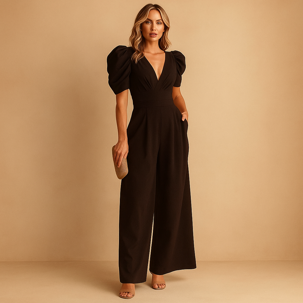 Black women's long jumpsuit