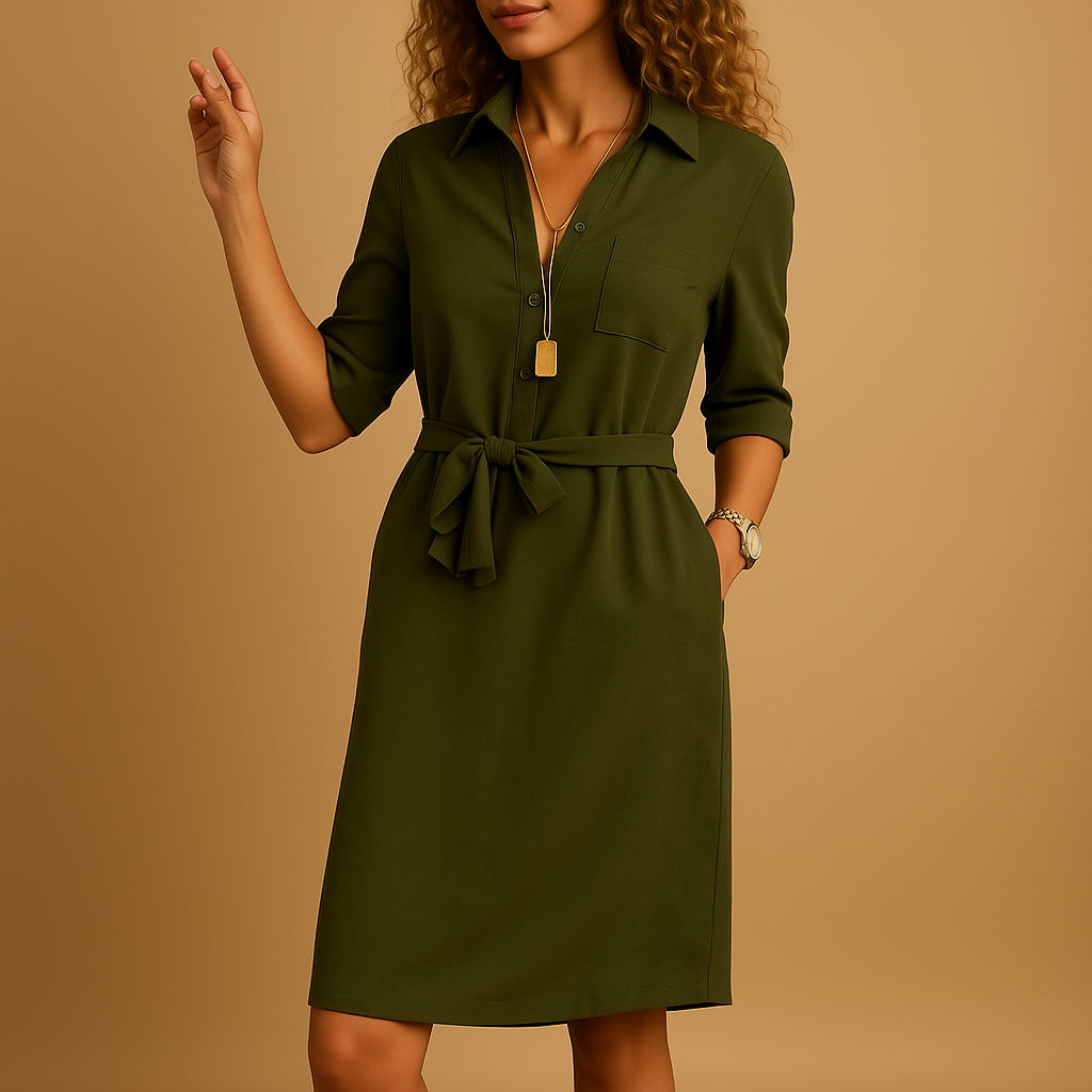 Elegant women's midi dress design