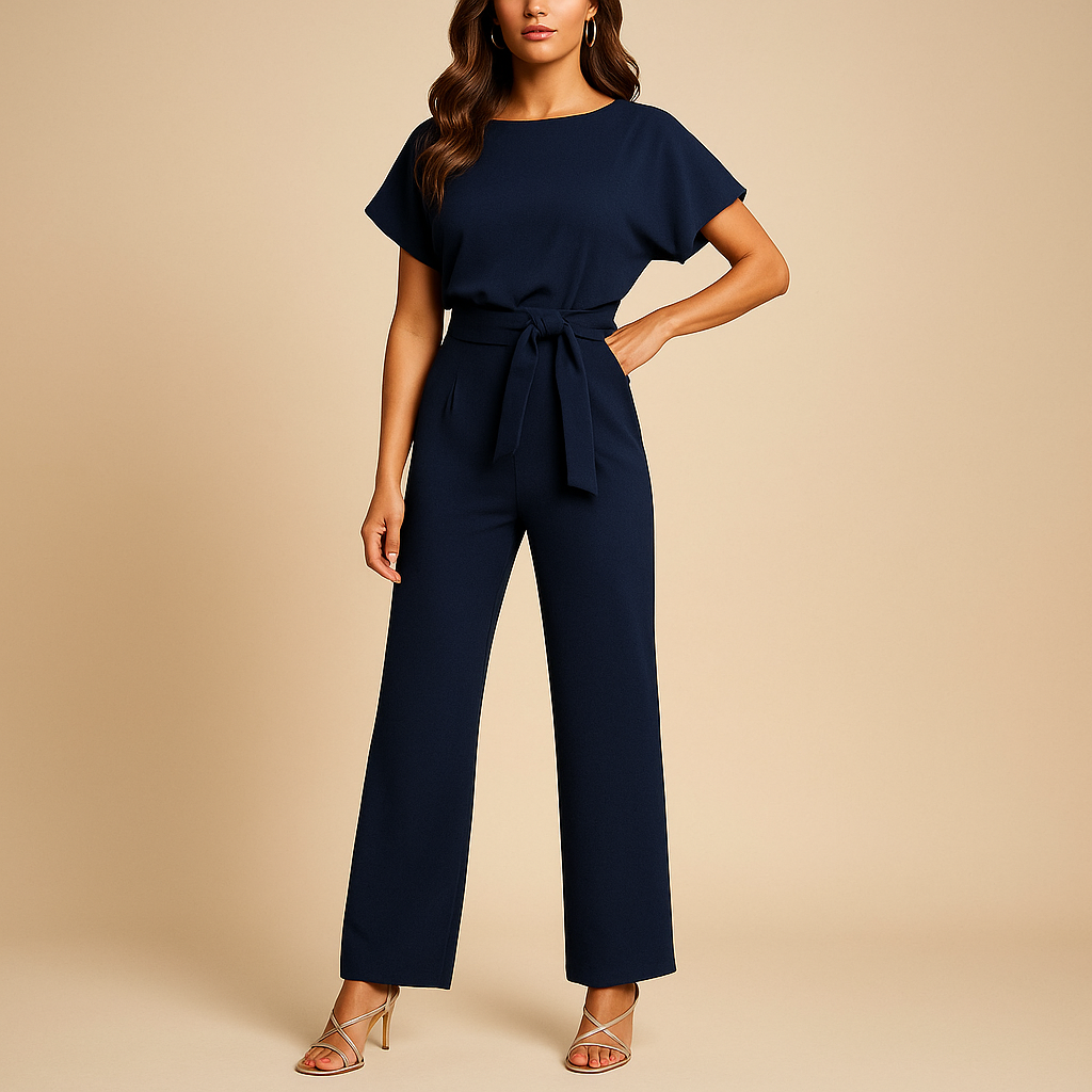 Navy blue women's jumpsuit