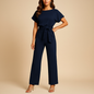 Navy blue women's jumpsuit