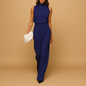 Women's halter jumpsuit full view