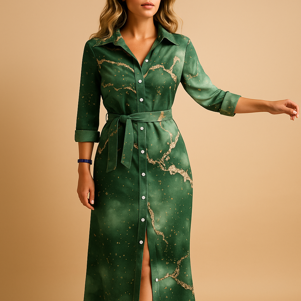 Women's long dress with loose fit
