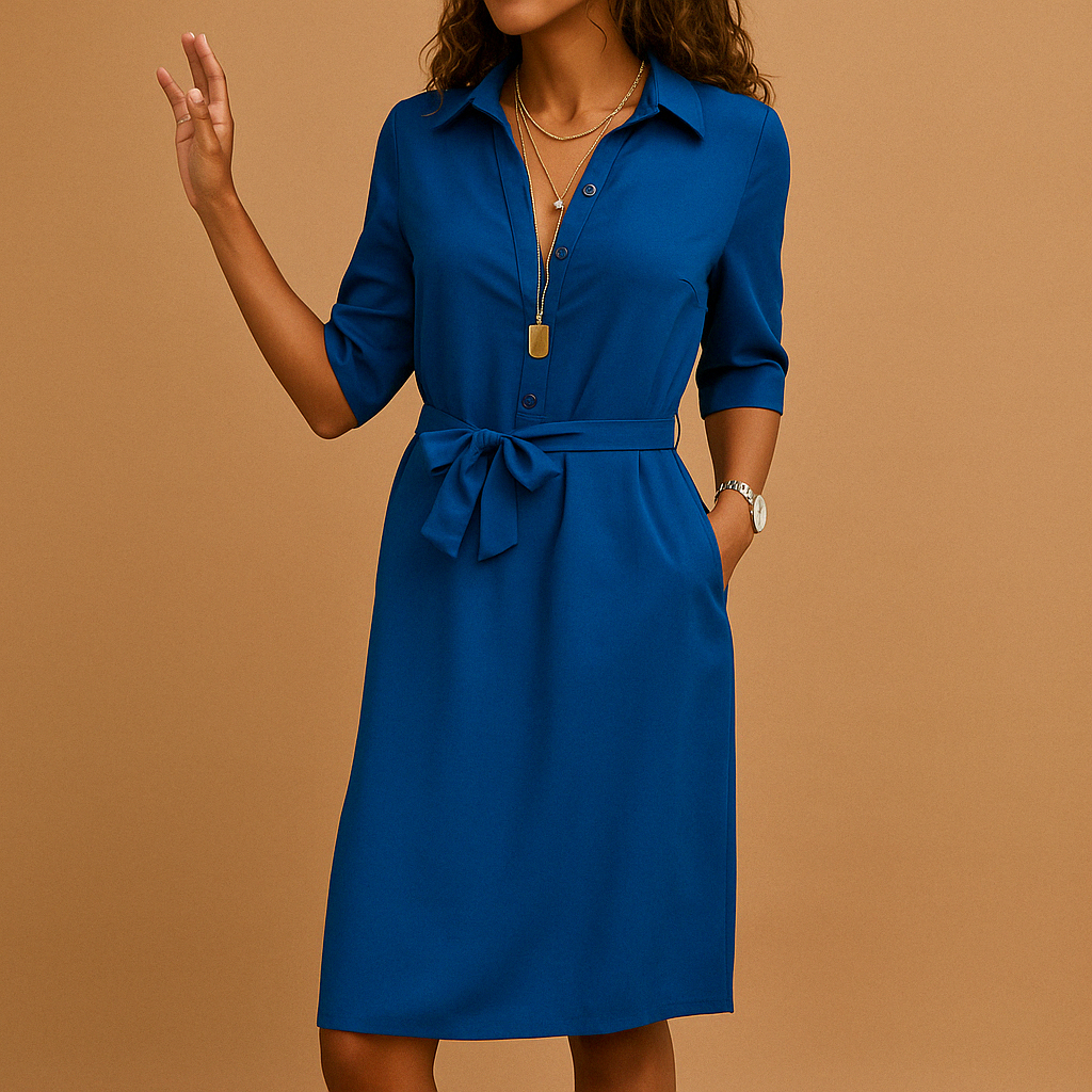 Women's midi dress with comfortable fit