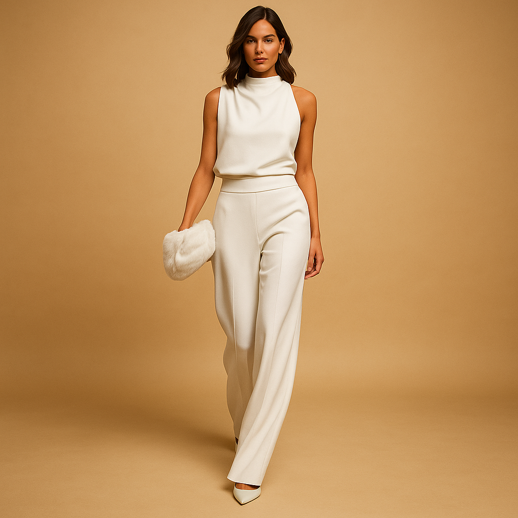 Women's regular fit halter jumpsuit