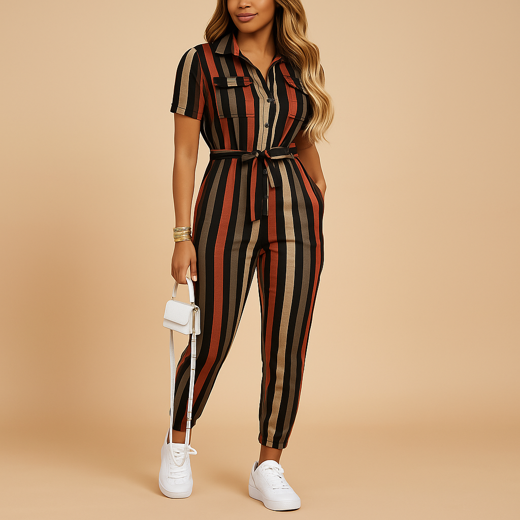 Women's slim fit jumpsuit full view