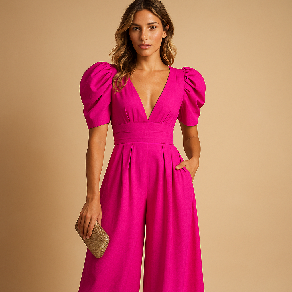 Women's tailored jumpsuit full view